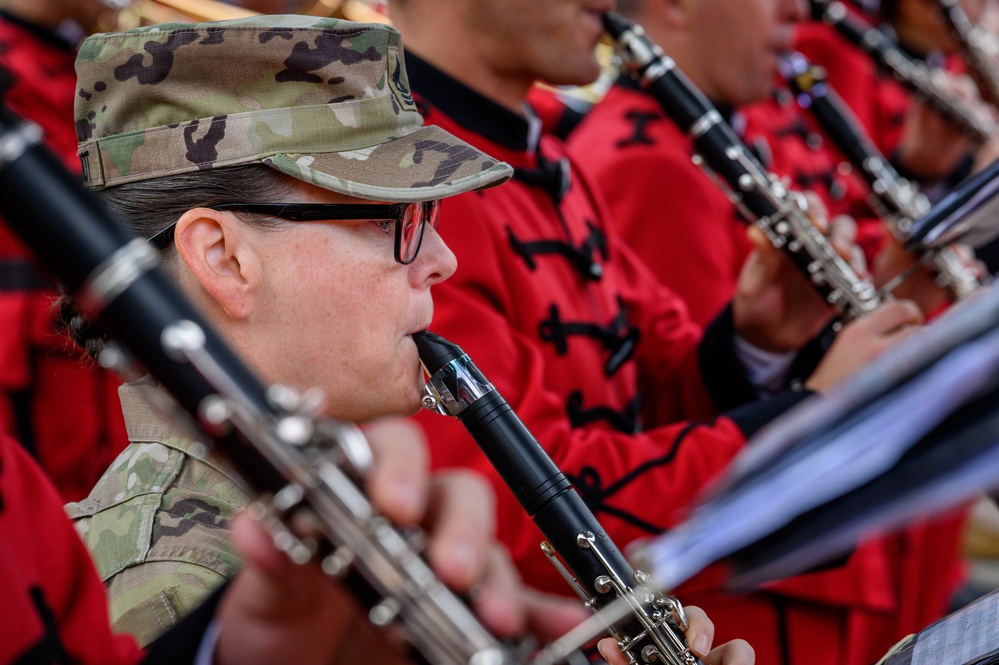 63rd Army Band performs with Albanian Armed Forces Band