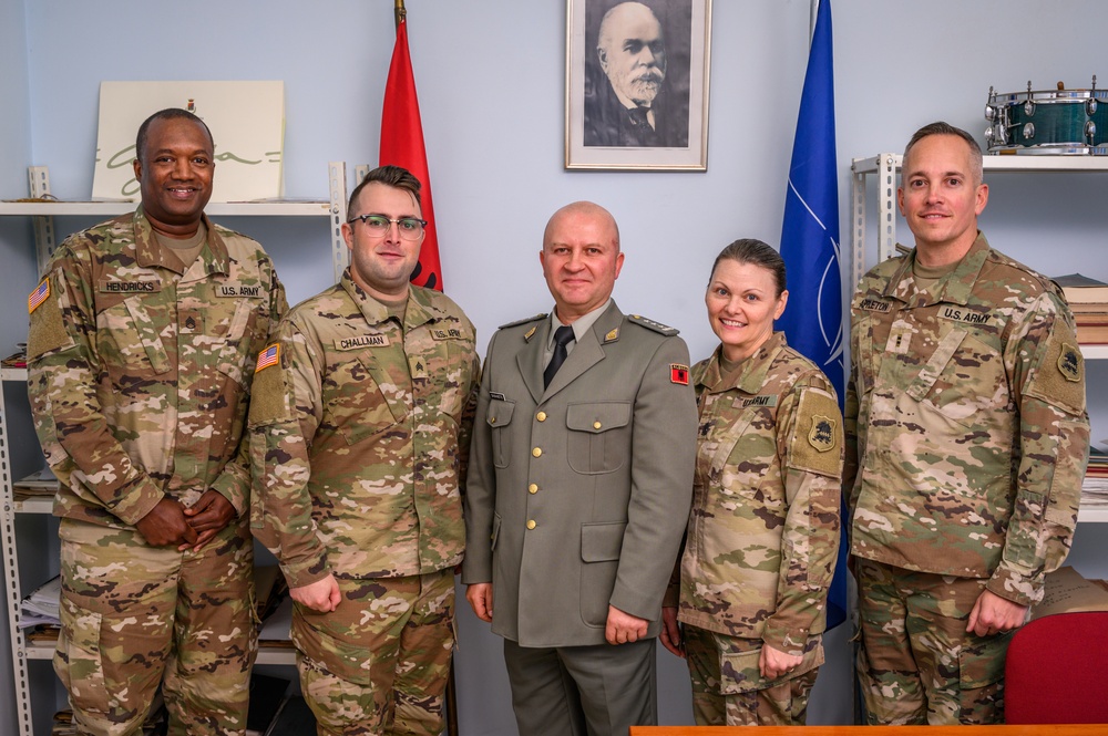 63rd Army Band rehearses with Albanian Armed Forces Band