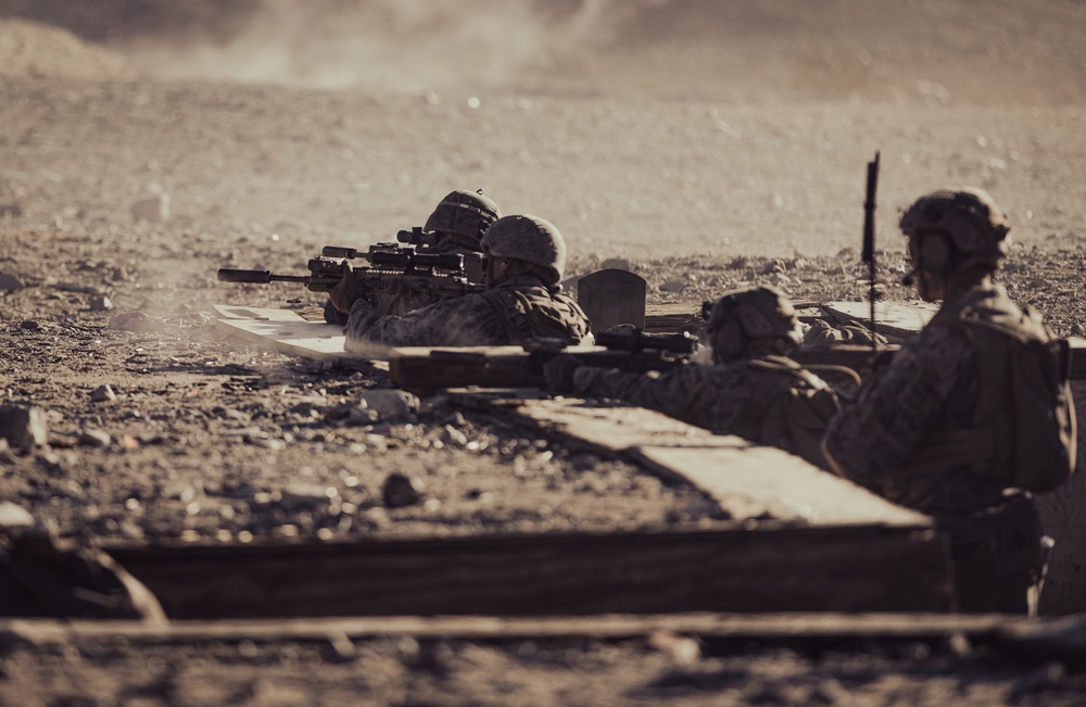 Gunsmoke in the trenches: 2/1 Marines conduct platoon attacks at range 410A