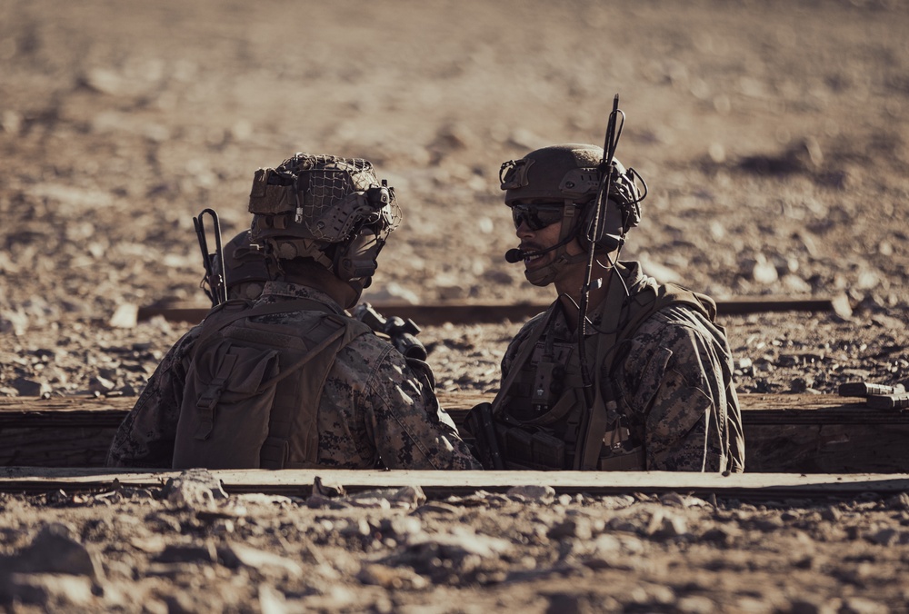 Gunsmoke in the trenches: 2/1 Marines conduct platoon attacks at range 410A