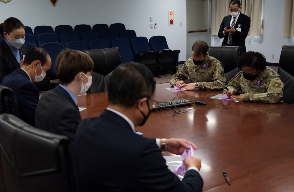 Misawa Air Base Participates in Japan’s Movement to End Violence Against Women