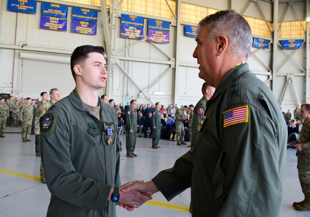 JB Charleston hosts largest DFC ceremony in decades, recognizes 51 mobility Airmen for heroic efforts during Operation Allies Refuge