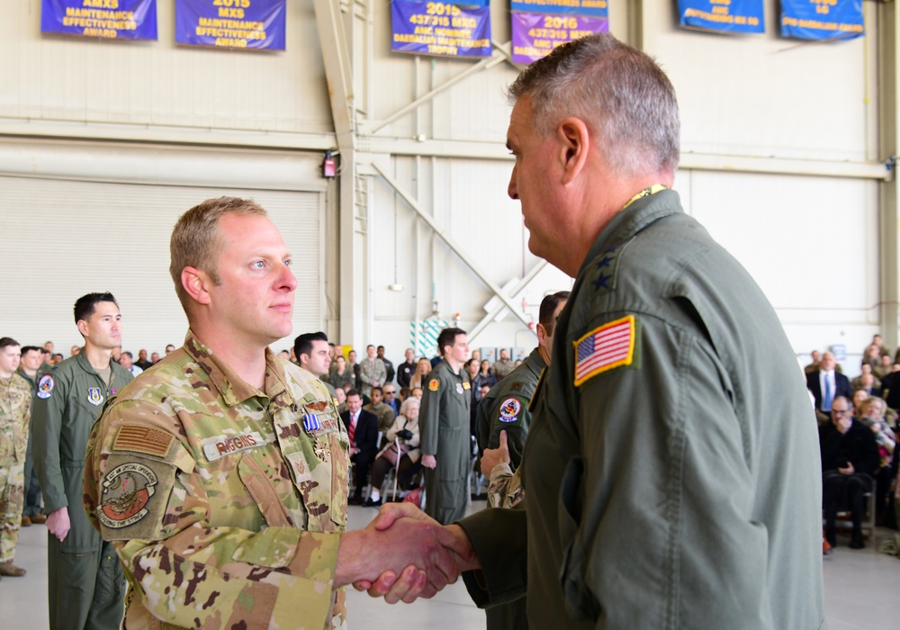 JB Charleston hosts largest DFC ceremony in decades, recognizes 51 mobility Airmen for heroic efforts during Operation Allies Refuge