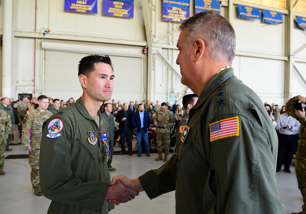 JB Charleston hosts largest DFC ceremony in decades, recognizes 51 mobility Airmen for heroic efforts during Operation Allies Refuge