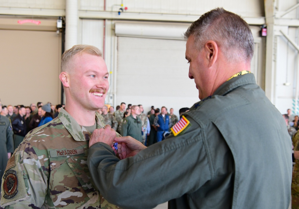 JB Charleston hosts largest DFC ceremony in decades, recognizes 51 mobility Airmen for heroic efforts during Operation Allies Refuge