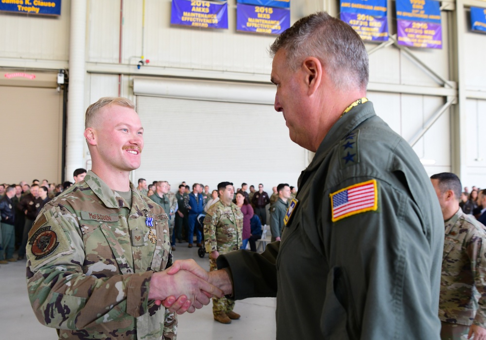 JB Charleston hosts largest DFC ceremony in decades, recognizes 51 mobility Airmen for heroic efforts during Operation Allies Refuge