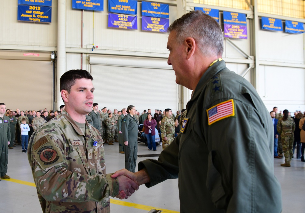 JB Charleston hosts largest DFC ceremony in decades, recognizes 51 mobility Airmen for heroic efforts during Operation Allies Refuge