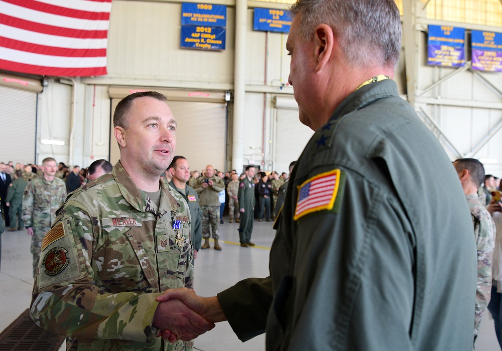 JB Charleston hosts largest DFC ceremony in decades, recognizes 51 mobility Airmen for heroic efforts during Operation Allies Refuge