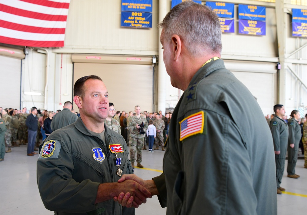 JB Charleston hosts largest DFC ceremony in decades, recognizes 51 mobility Airmen for heroic efforts during Operation Allies Refuge