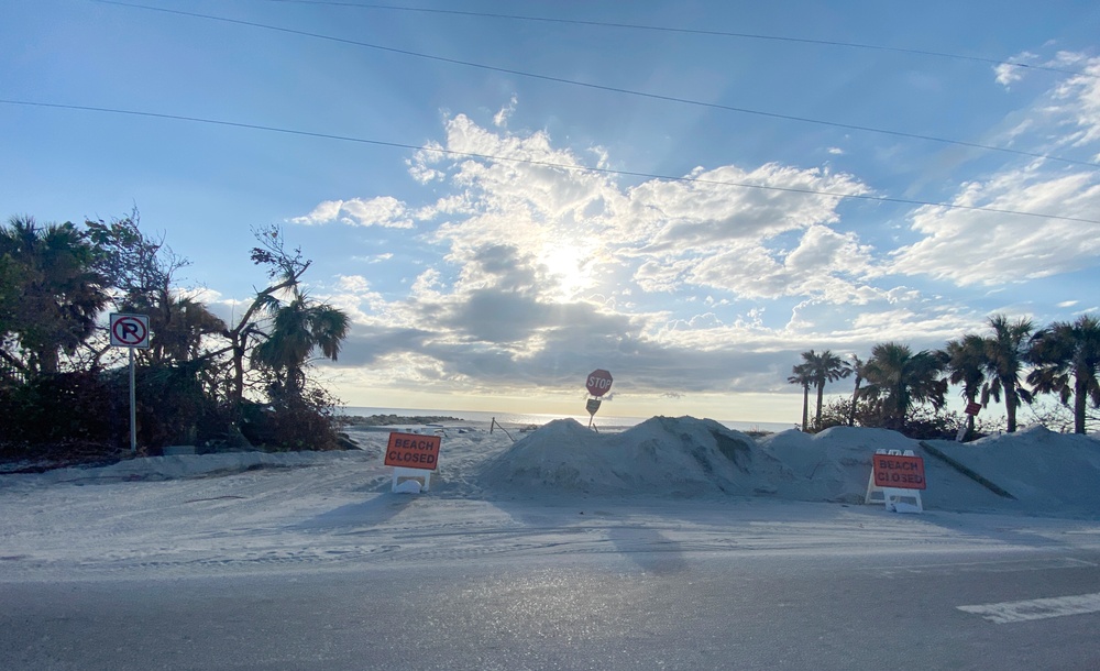 Beaches Remain Closed Following Hurricane Ian