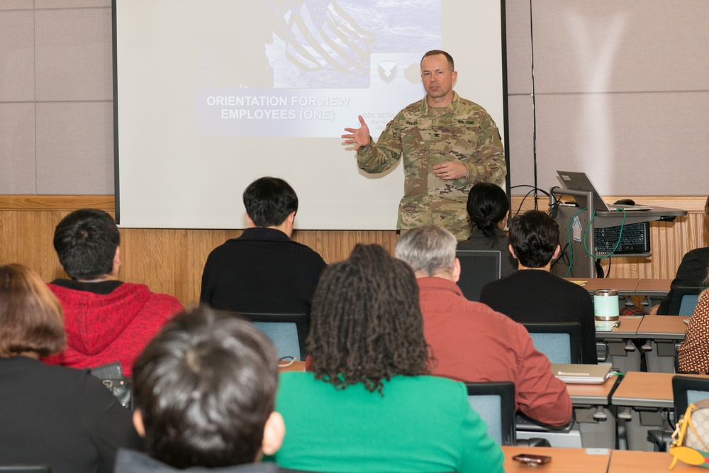 Orientation for New Employees at USAG Humphreys