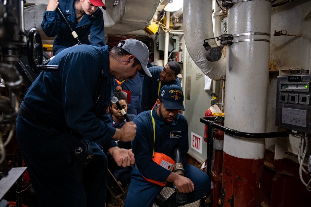 USS Milius (DDG 69) Sails The Philippine Sea