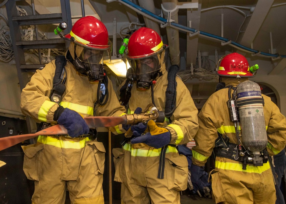 USS Tripoli General Quarters Drill