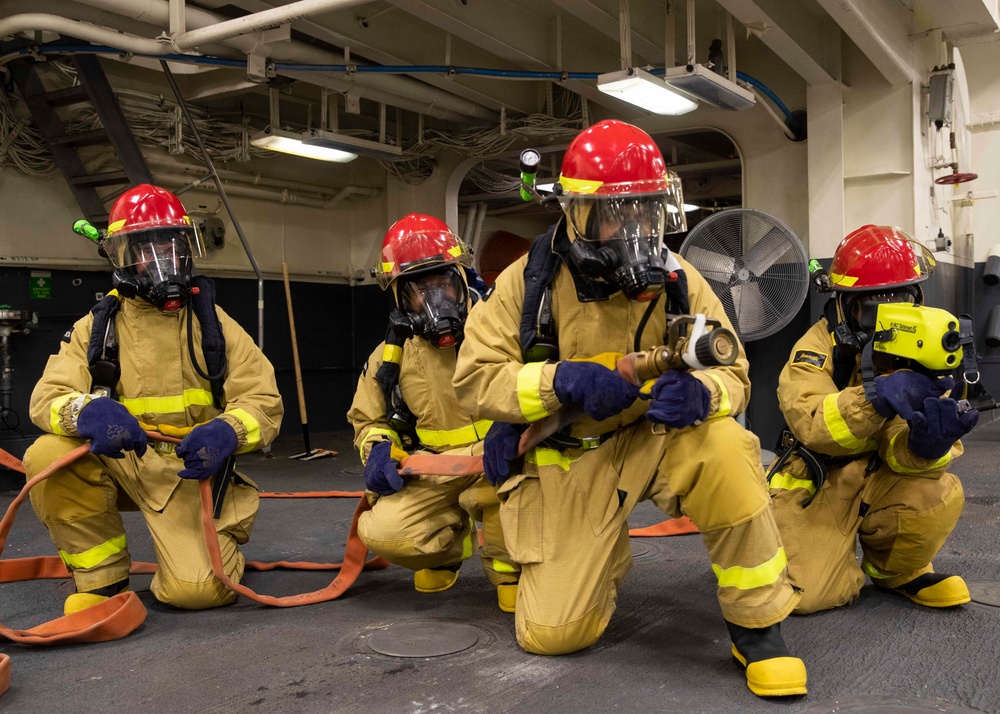 USS Tripoli General Quarters Drill