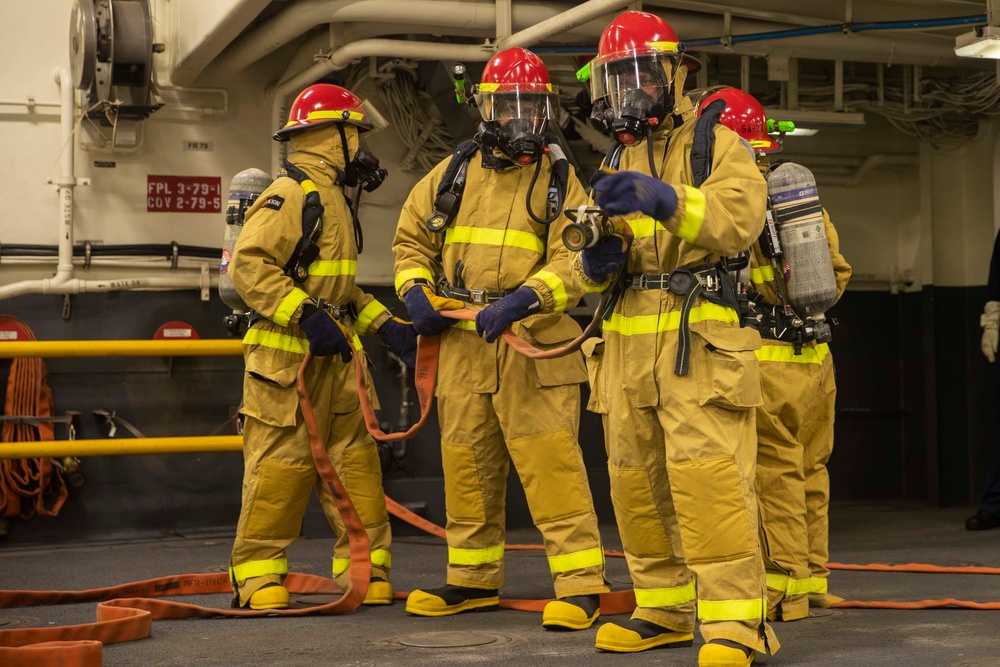 USS Tripoli General Quarters Drill