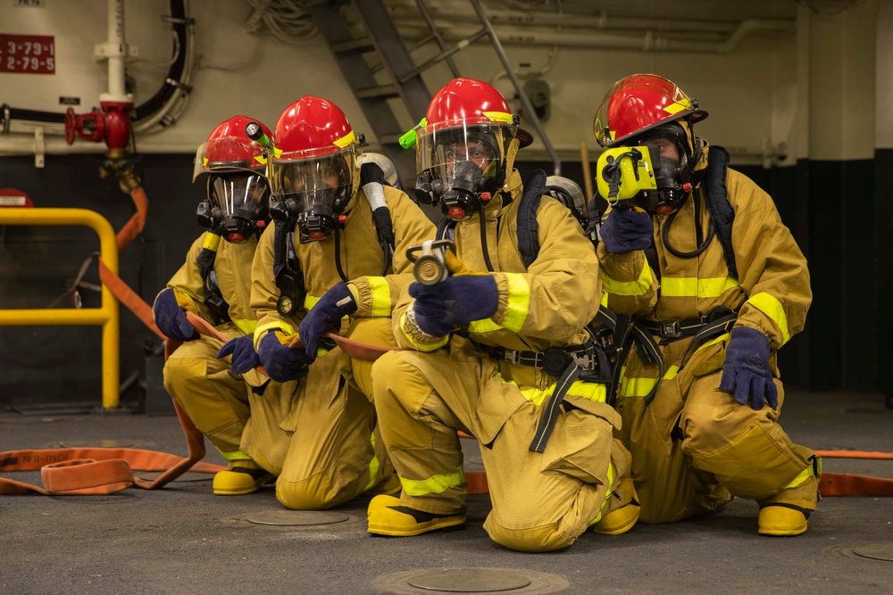 USS Tripoli General Quarters Drill