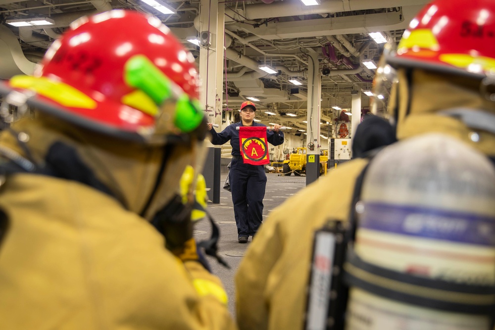 USS Tripoli General Quarters Drill