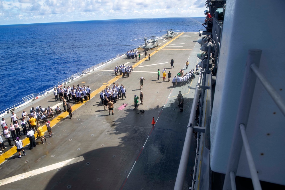 USS Tripoli Crossing the Line Ceremony