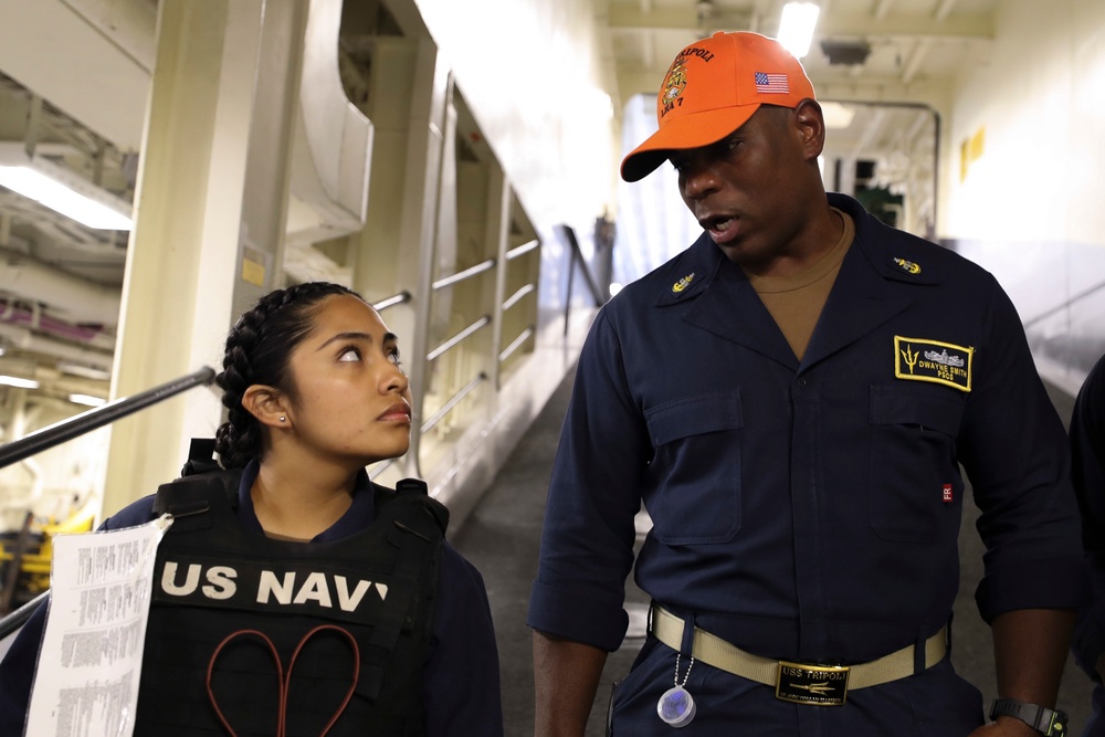 USS Tripoli ATFP Drill