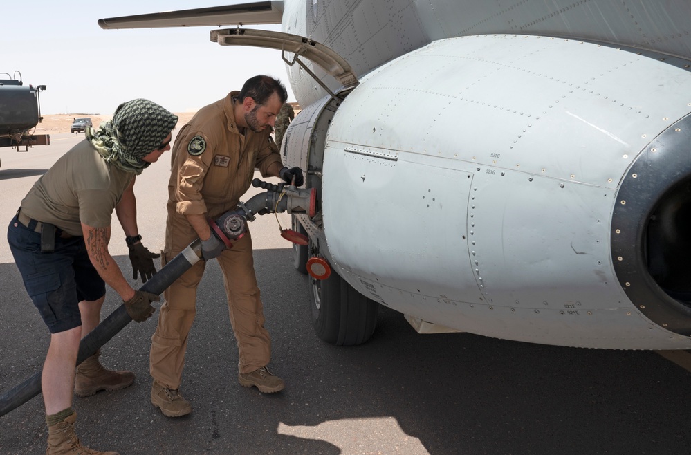 IAF lands at AB 201