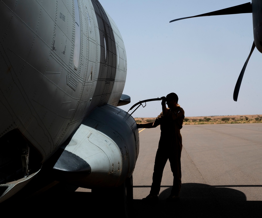 IAF lands at AB 201