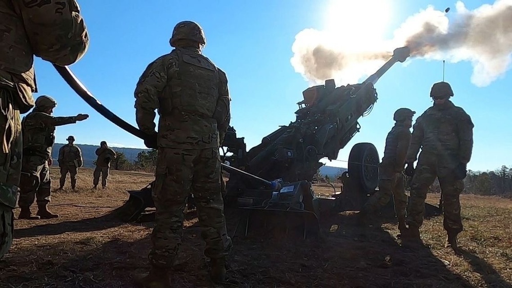 Artillery fire