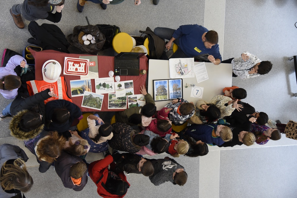 USACE Partners with DoDEA Students for Tree Planting in Wiesbaden