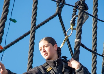USS Constitution Decorates for Holiday Season