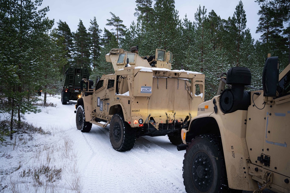 U.S. Marines with Combat Logistics Battalion 6 Conduct IED Lanes During Exercise Freezing Winds 22