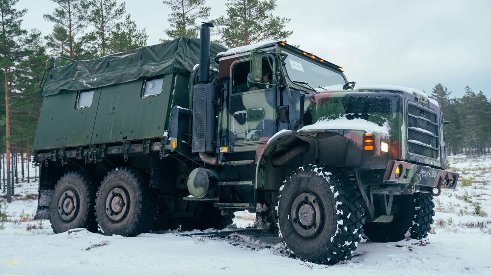 U.S. Marines with Combat Logistics Battalion 6 Conduct IED Lanes During Exercise Freezing Winds 22