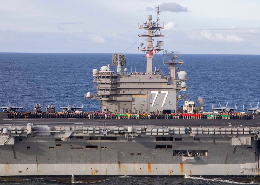 USS George H.W. Bush Group Photo