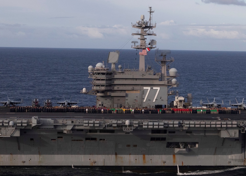 USS George H.W. Bush Group Photo