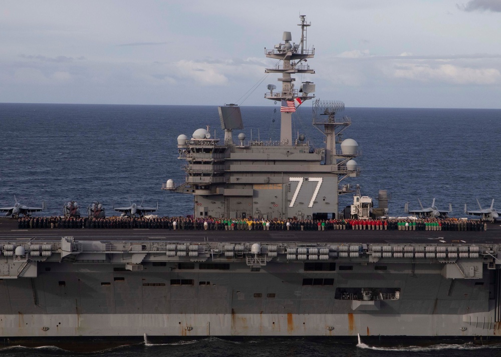 USS George H.W. Bush Group Photo