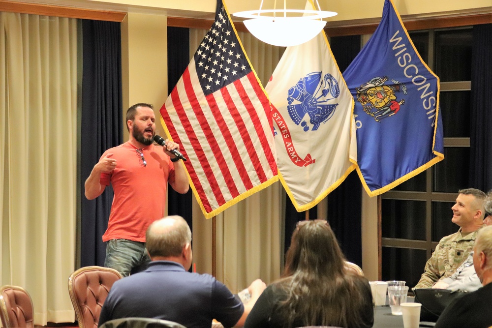 Army veteran, comedian gives performance at Fort McCoy