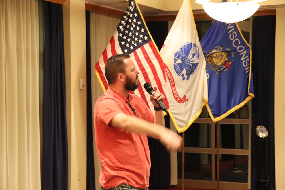 Army veteran, comedian gives performance at Fort McCoy