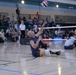 AD3 (Ret.) Kenneth 'Rod' Rodriguez in sitting volleyball at the 2022 DoD Warrior Games