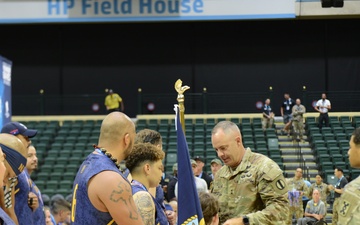 MA3 Bernice 'Bea' Sanchez Arce receives a medal during the 2022 Warrior Games
