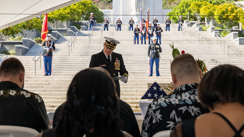 Military Honors rendered to late Marine Corps Lieutenant General Emerson Gardner