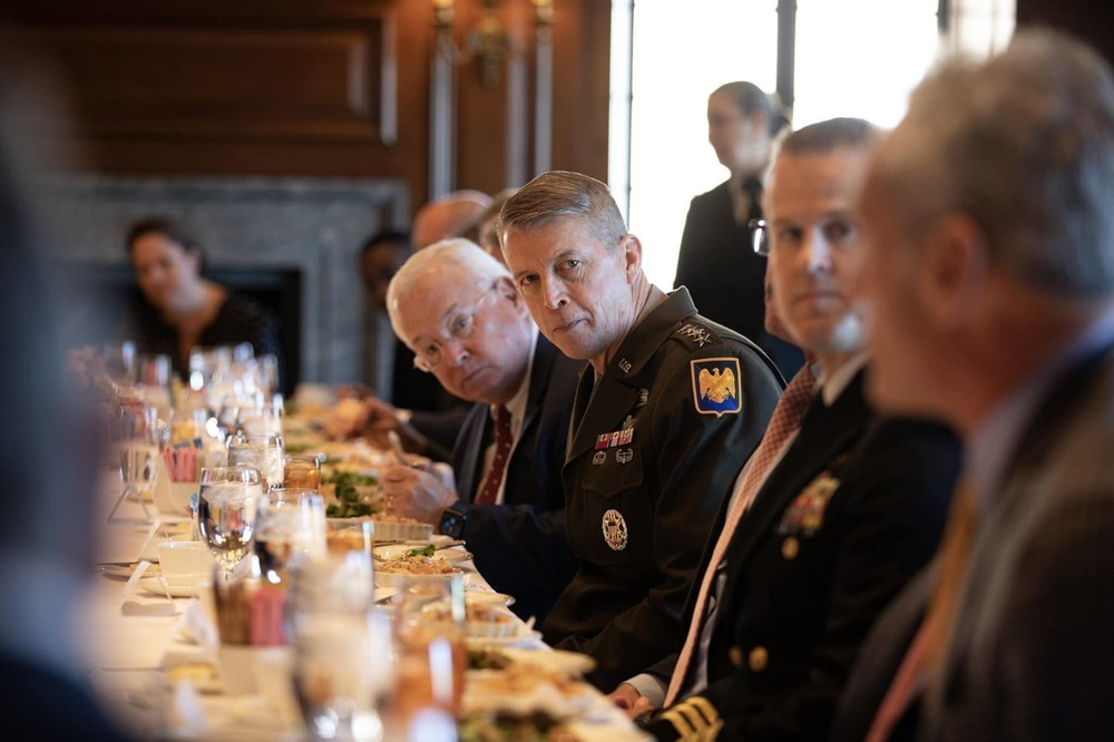 Gen. Daniel Hokanson, Chief of the National Guard Bureau participates in luncheon
