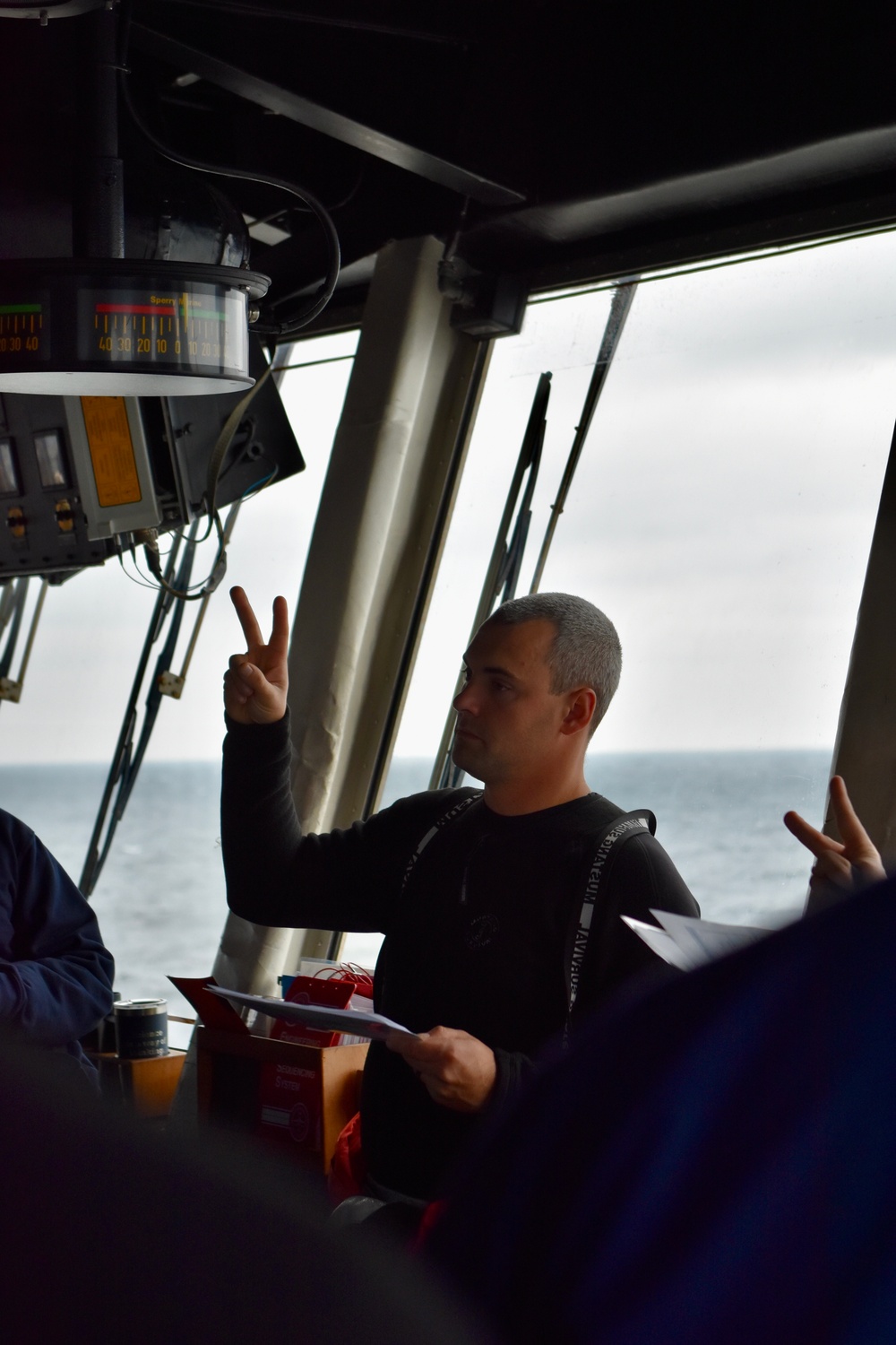 USCGC Hamilton personnel conduct small boat pursuit training while operating in the Baltic Sea