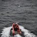 USCGC Hamilton personnel conduct small boat pursuit training while operating in the Baltic Sea