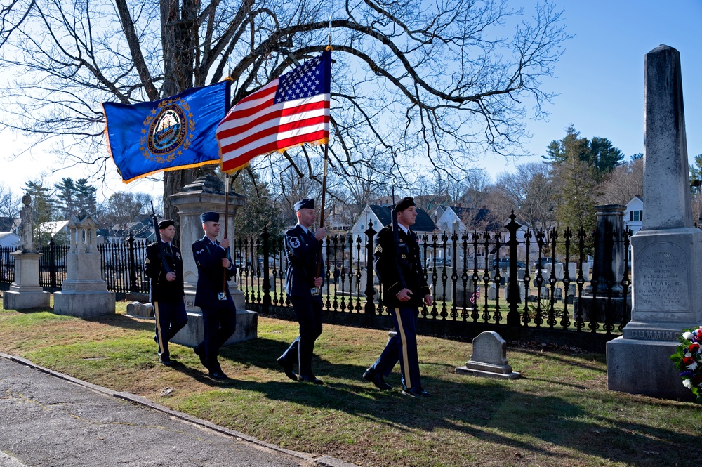 NH National Guard Conducts Annual Franklin Pierce Wreath-Laying Ceremony