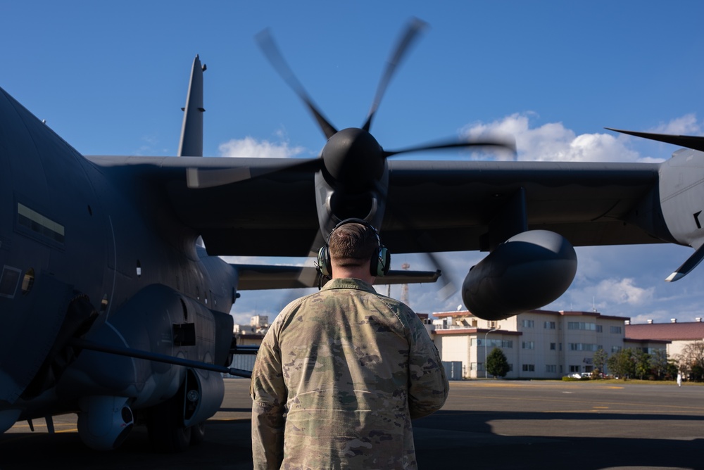 AC-130J Ghostrider participates in full mission profile exercise during Keen Sword 23