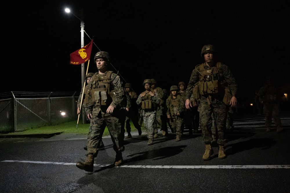 Combat Logistics Regiment 37 Conducts Conditioning Hike