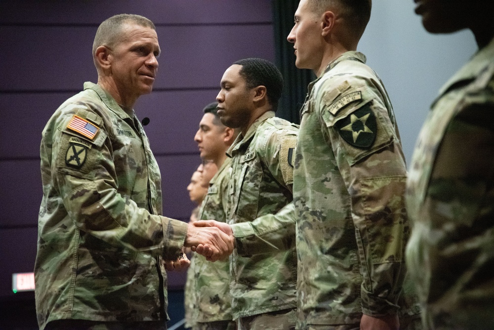 Sergeant Major of the Army conducts town hall