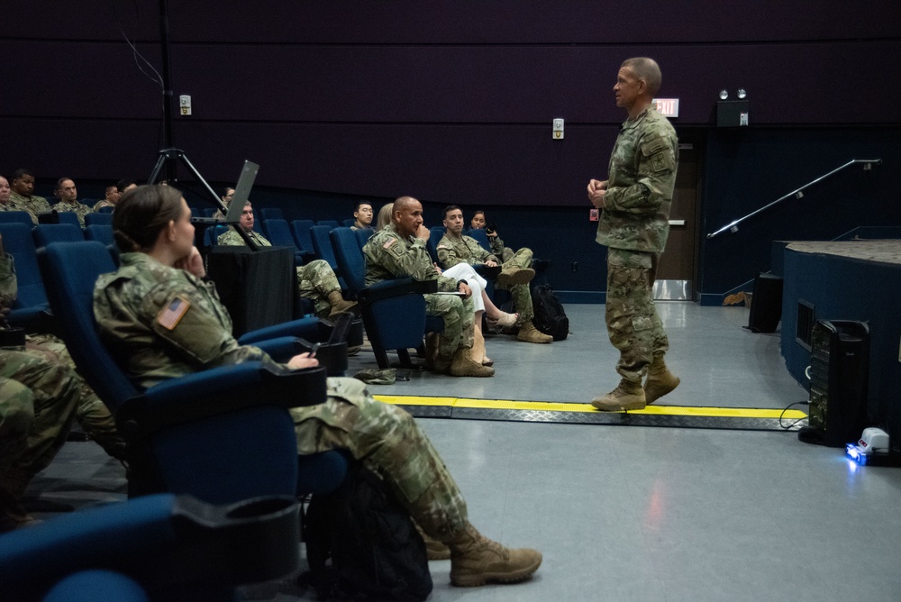 Sergeant Major of the Army conducts town hall