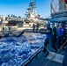 USS CHANCELLORSVILLE CONDUCTS RAS WITH USS RONALD REAGAN