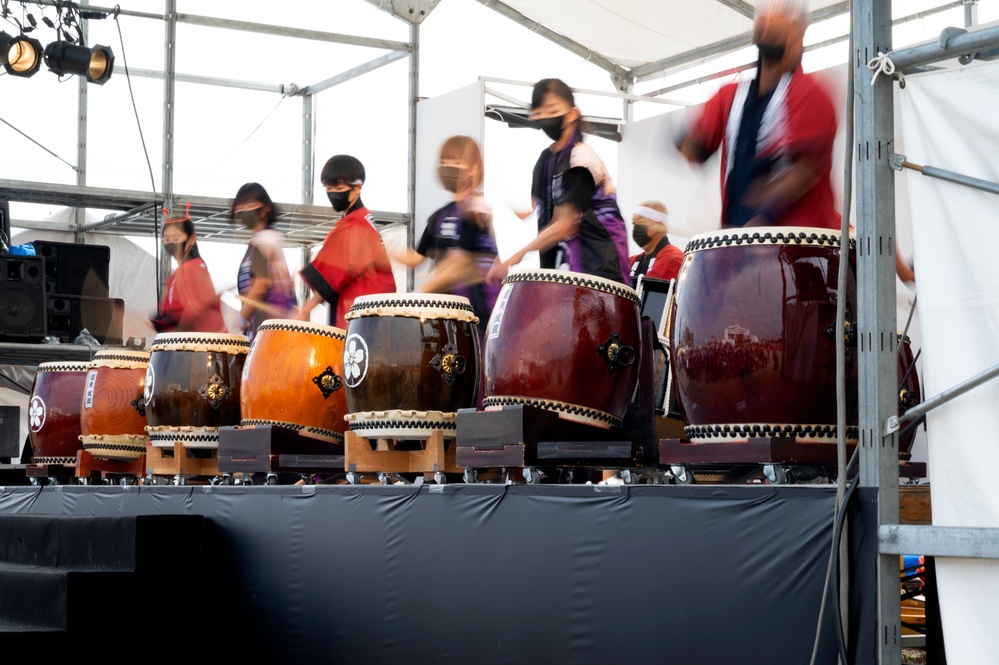 Yokota leadership attends Musashi Murayama Deedara Festival