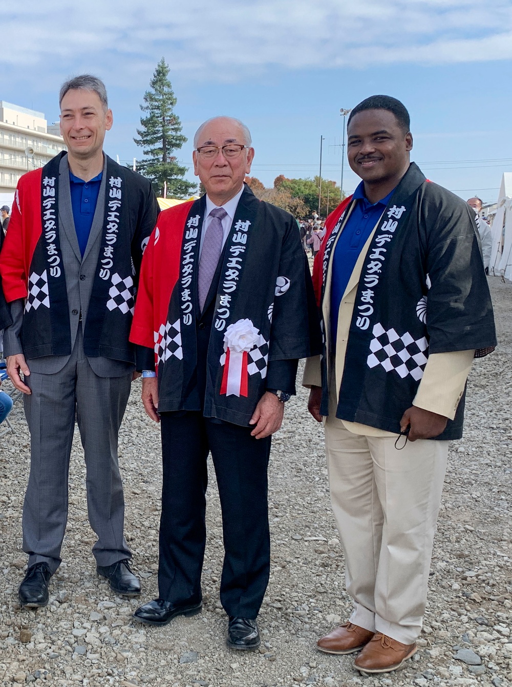 Yokota leadership attends Musashi Murayama Deedara Festival