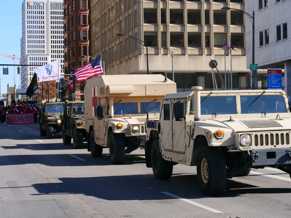 Ohio National Guard members support 2022 Columbus Veterans Day Parade